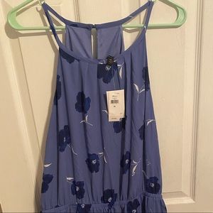 Clinched Waist Floral Dress